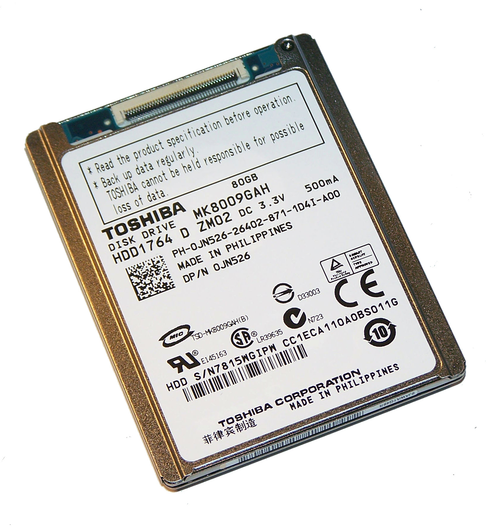 Toshiba MK8009GAH
